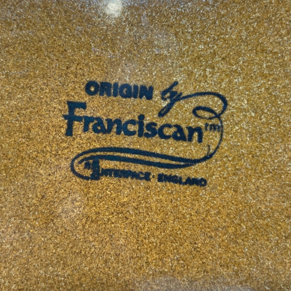 Vintage Franciscan Origin Pattern Oval Platter 13 1/2'' & 4 Appetizer Plates - Picture 6 of 6